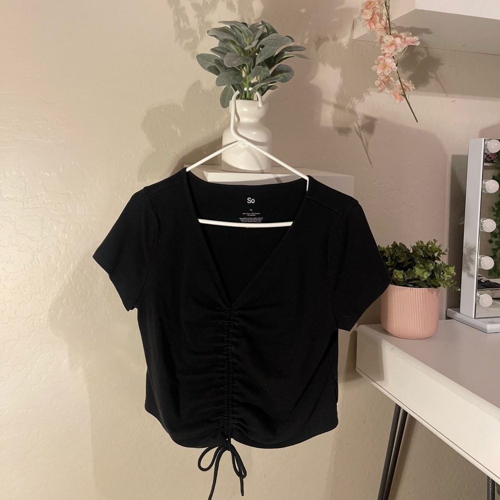 Black Scrunchable Top | SO